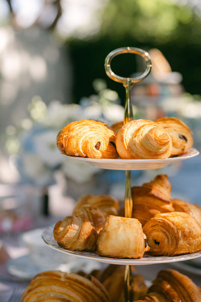 Box of 50 Miniature French Butter Croissants - Plain and Chocolate