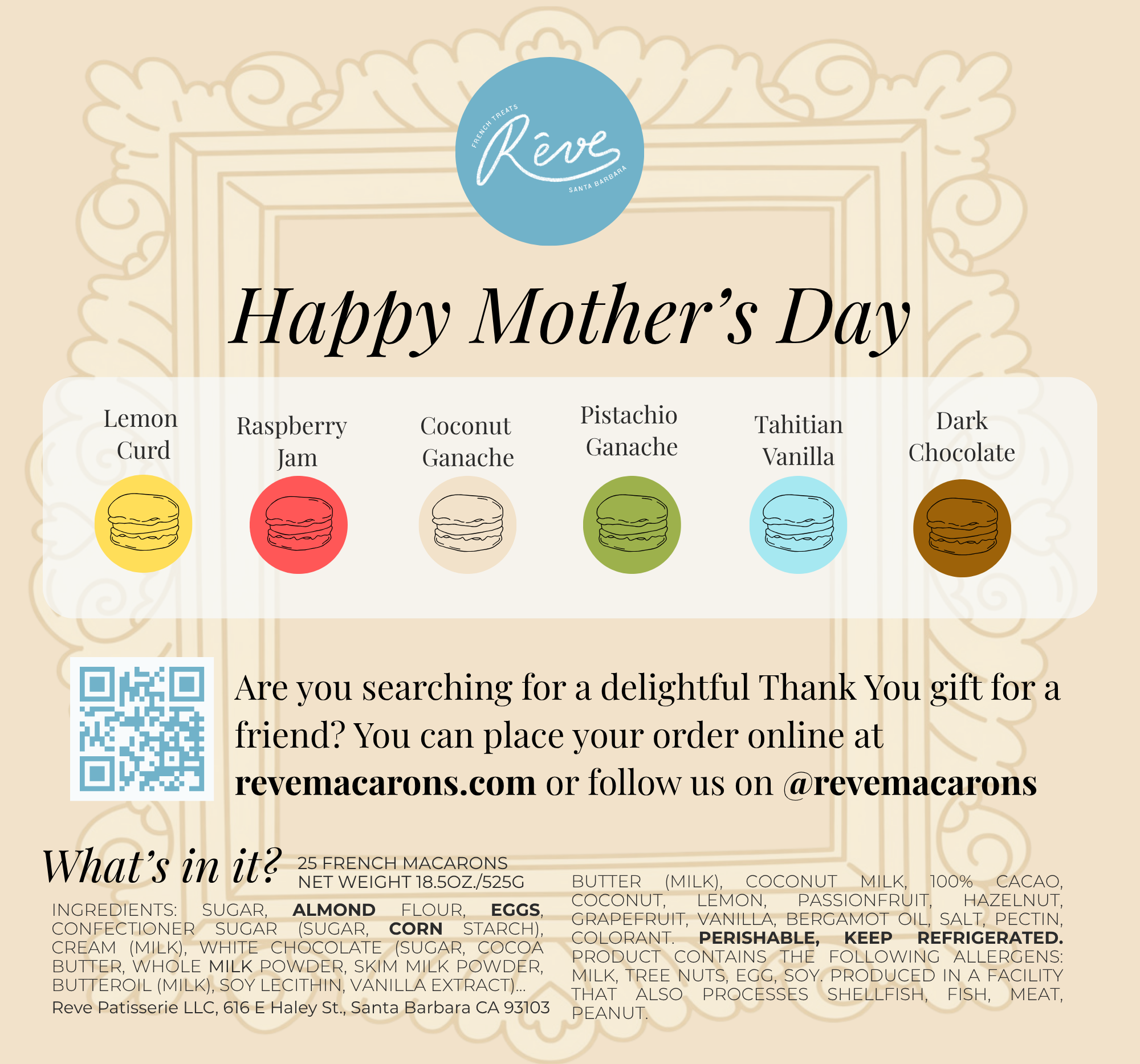 Mother's Day Box Of Macarons